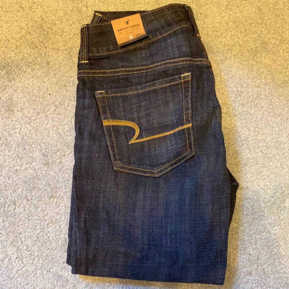 American Eagle Artist Crop Size 6